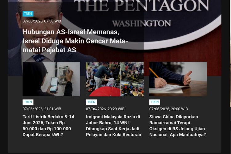 [POPULER TREN] Pentagon Menyebut Israel Memata-matai Pejabat AS | AS-Iran Saling Serang Lagi