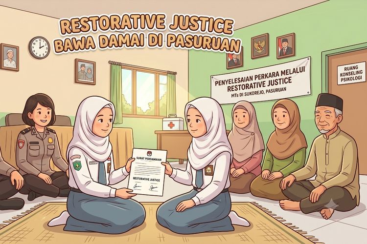 Kasus Siswi MTs Tusuk Teman di Pasuruan Berakhir Damai