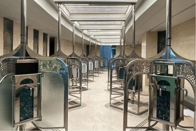 Tempat wudhu Masjid Negara di Ibu Kota Nusantara (IKN)