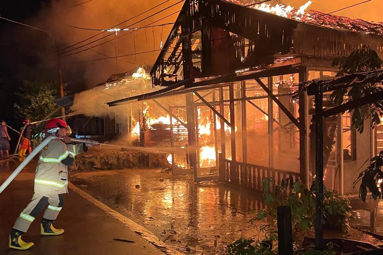 4 Rumah di Kutai Kartanegara Ludes Terbakar, Diduga akibat Korsleting