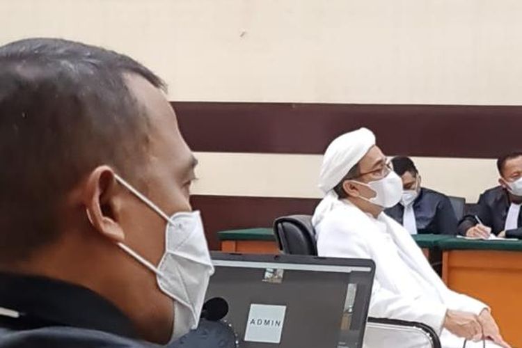 Sidang Rizieq Shihab di Pengadilan Negeri (PN) Jakarta Timur, Selasa (6/4/2021).