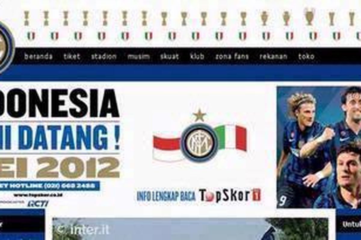 Tim Inter Milan akan melakoni laga persahabatan dengan tim Indonesia Selection dan timnas senior di Stadion Gelora Bung Karno, 24 dan 26 Mei mendatang.