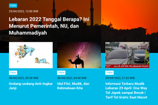 [POPULER TREN] Lebaran 2022 Tanggal Berapa? |  Siaran TV Analog Dimatikan Hari Ini