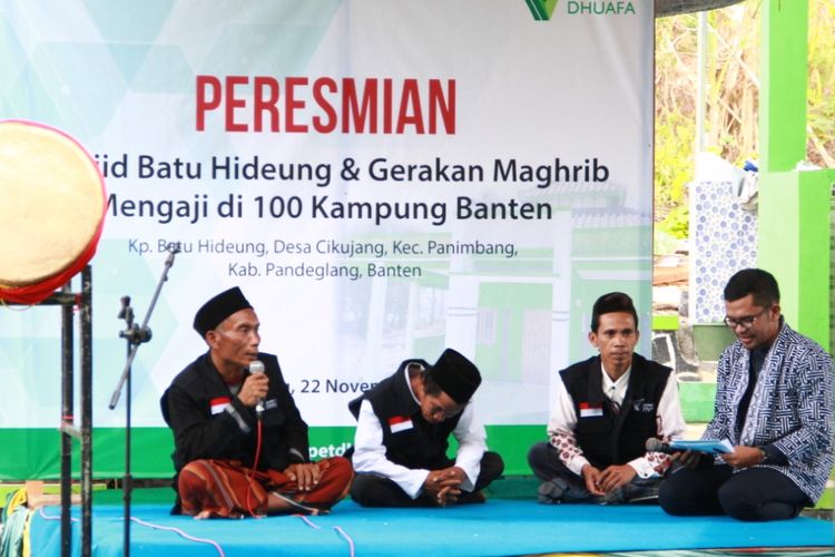 Peresmian Masjid Batu Hideung, Banten.