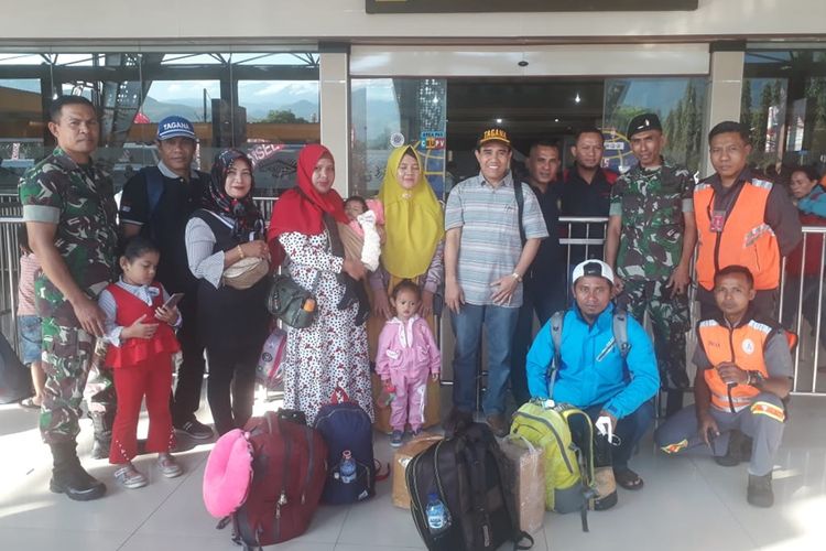 Keloter terakhir pemulangan pengungsi Wamena asal NTB ke kampung halaman, Selasa (8/10/2019).