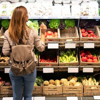 Ilustrasi supermarket.