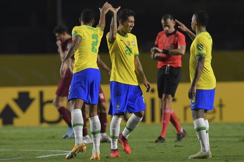 Brasil Vs Venezuela, Roberto Firmino Bawa Selecao Menang