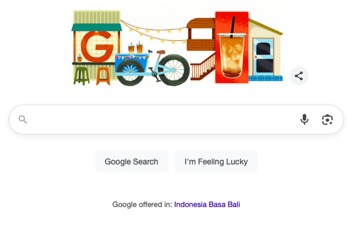 Google Doodle kopi susu gula aren.
