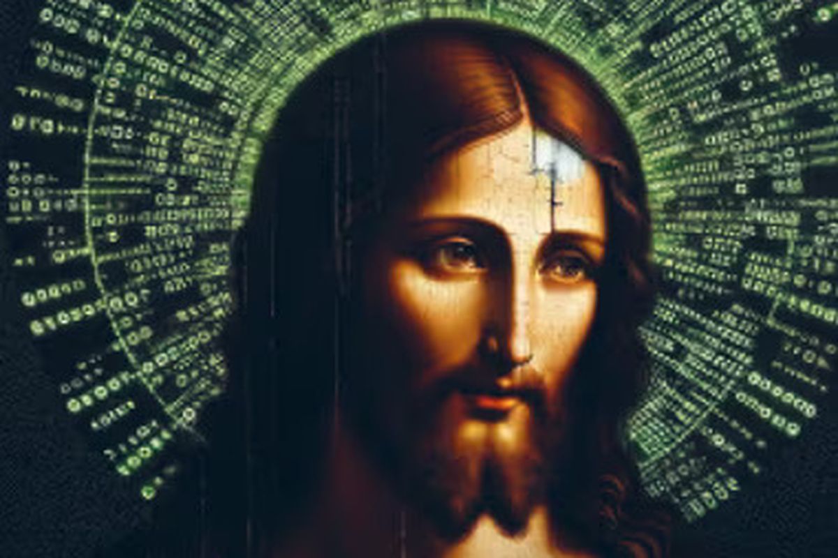 Ilustrasi Yesus, yang dihasilkan oleh AI.