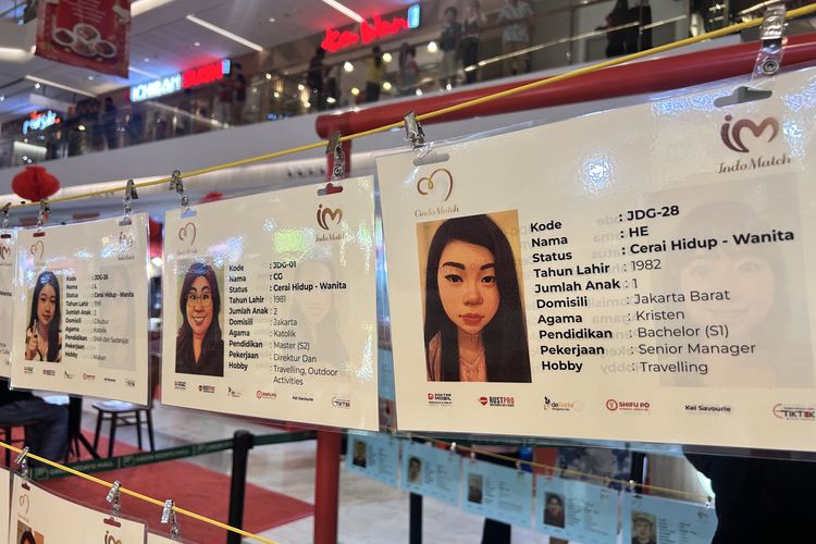 Suasana area Jodoh Market yang diselenggarakan Cindo Match di Green Sedayu Mall, Jakarta Barat, Sabtu (24/1/2026).