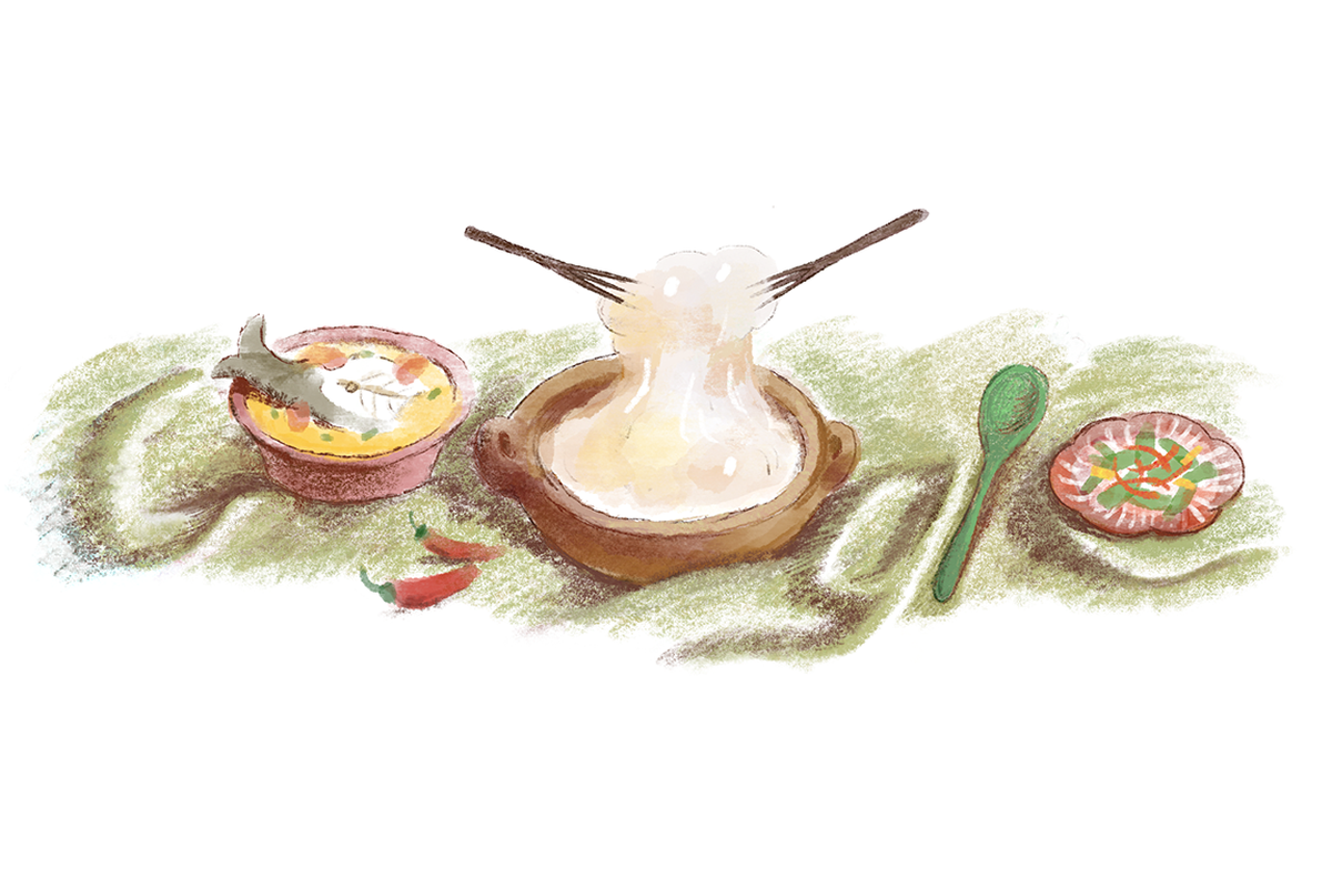 Papeda, makanan khas Indonesia Timur dalam Google Doodle 20 Oktober 2023