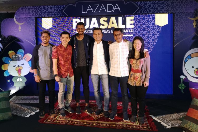 Peresmian program Puasale di kantor Lazada, Jakarta, Selasa (22/5/2018).