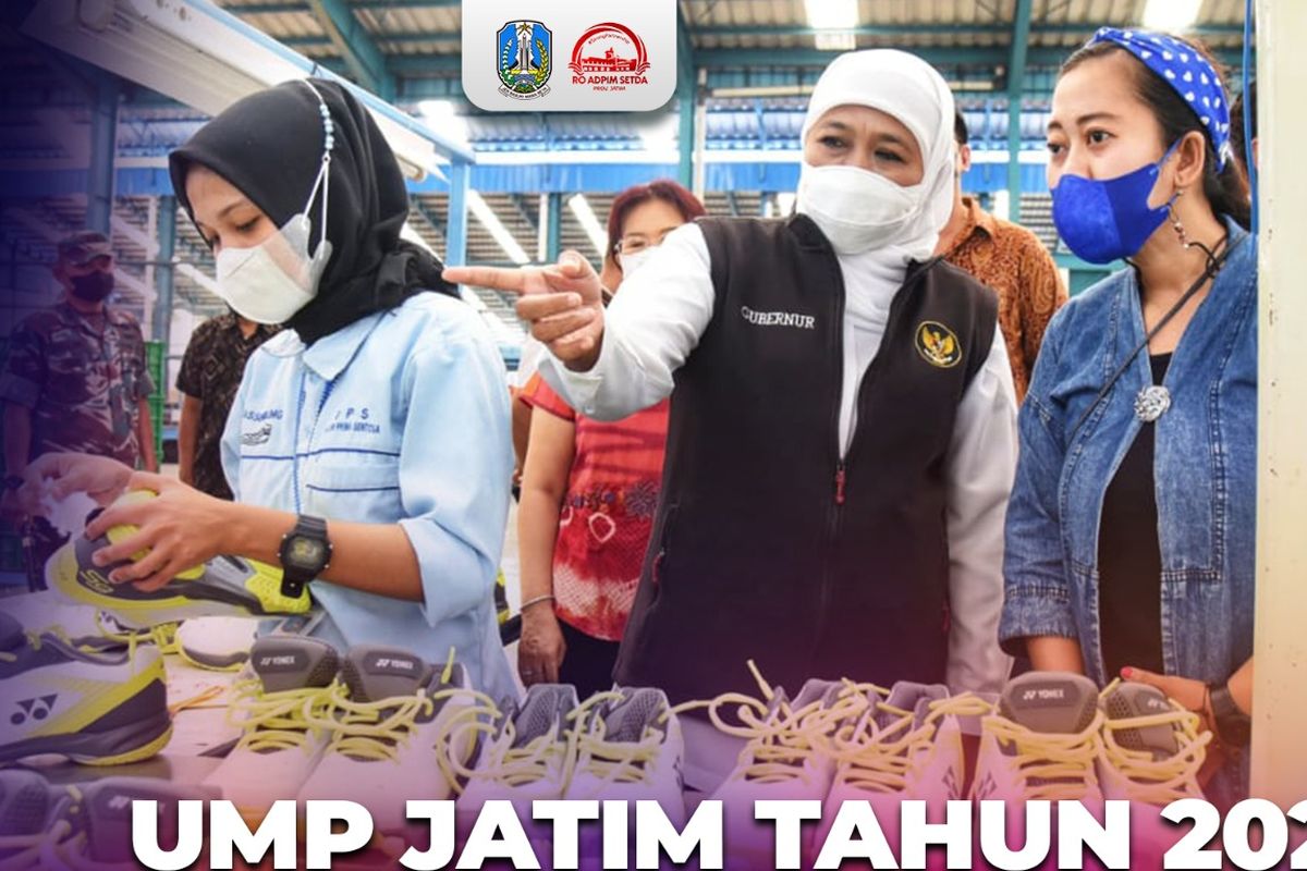 Khofifah mengatakan, UMP Jatim naik RP 125.000 dengan mempertimbangkan rasa keadilan dan kondisi perekonomian terkini.