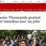 Demo Tolak UU Cipta Kerja Disorot Media Asing, Begini Kata Mereka...
