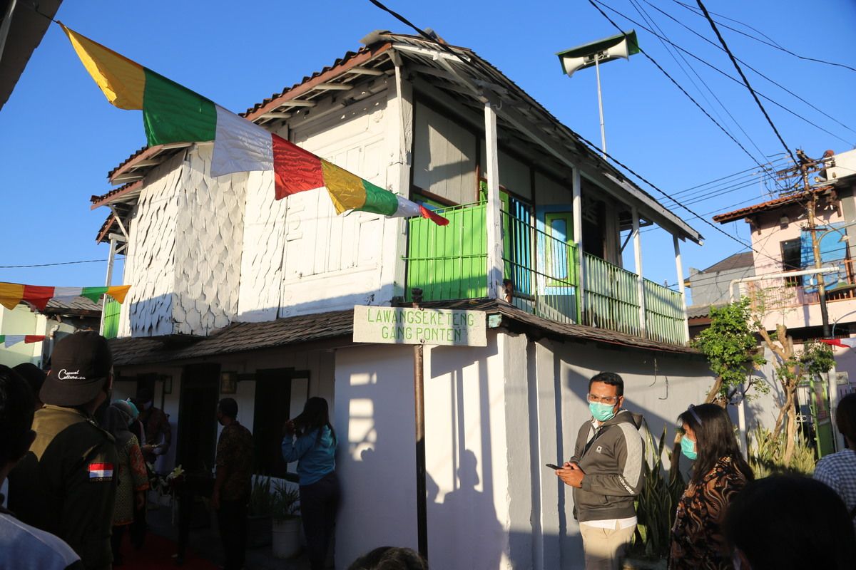 Rumah kelahiran Presiden pertama RI Ir Soekarno alias Bung Karno di Kampung Peneleh, Kecamatan Genteng, Surabaya, Jawa Timur.