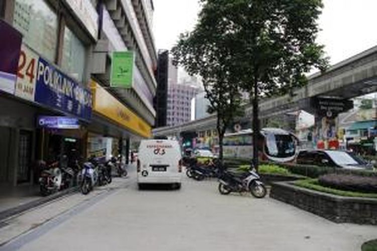 Salah satu sudut kota di Kuala Lumpur, Malaysia, Rabu (12/8/2015).