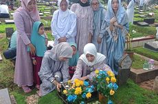 Rayakan Hari Lebaran, Tamara Tyasmara Ziarah ke Makam Dante 