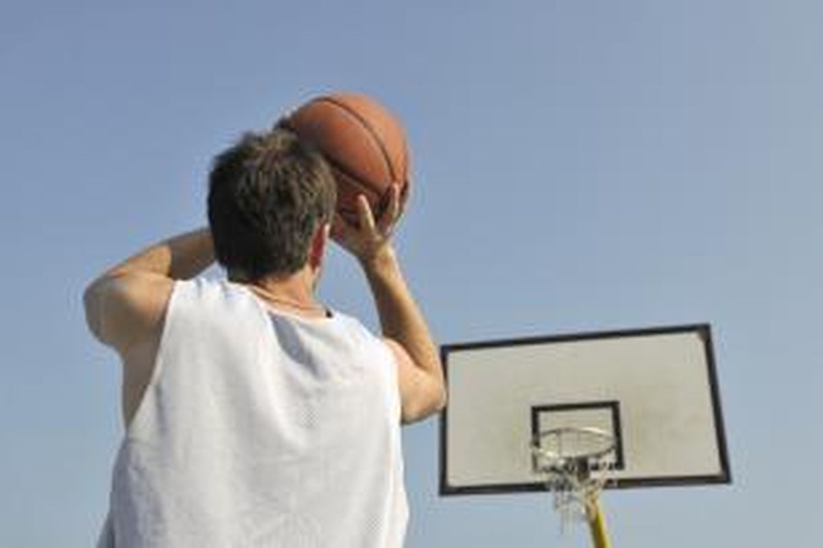 Ilustrasi olahraga basket.