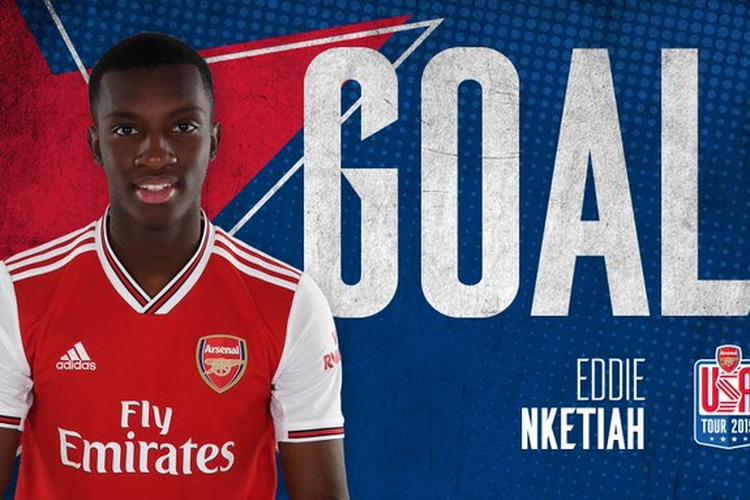 Striker muda Arsenal, Eddie Nketiah