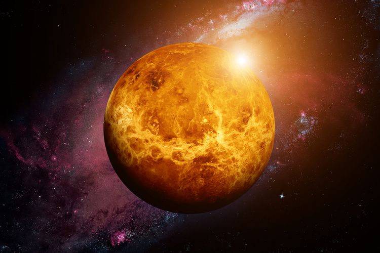 Ilustrasi planet Venus. 