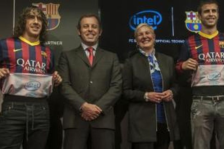 Barcelona menjalin kerja sama dengan perusahaan komputer Intel.