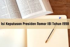 Isi Keputusan Presiden Nomor 181 Tahun 1998