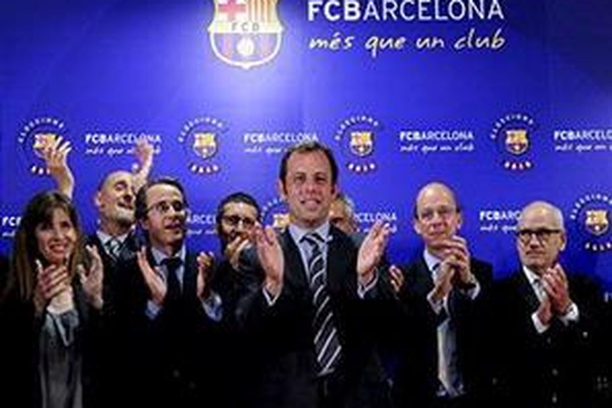 Presiden terpilih Barcelona, Sandro Rosell.