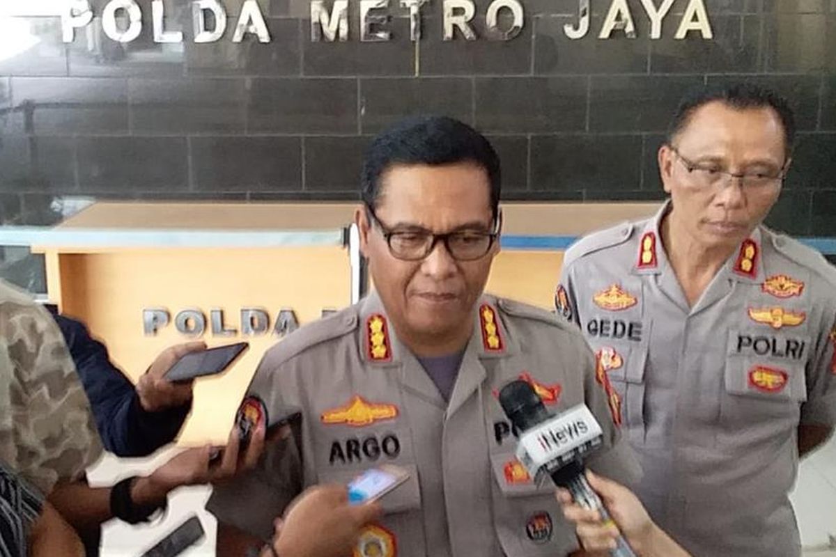 Kabid Humas Polda Metro Jaya Kombes Argo Yuwono di Polda Metro Jaya, Jakarta Selatan, Senin (8/7/2019).