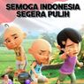 Animasi Populer Upin dan Ipin Sampaikan Harapan untuk Indonesia