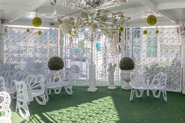 A Little White Wedding Chapel di Las Vegas, Nevada, Amerika Serikat.