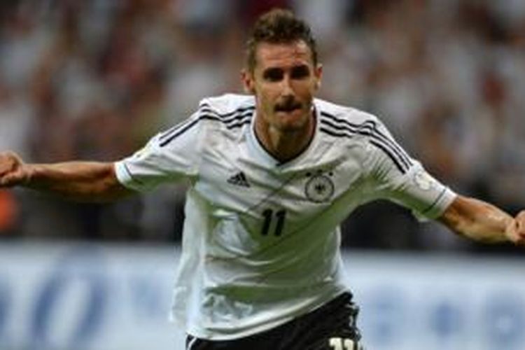 Striker tim nasional Jerman, Miroslav Klose.