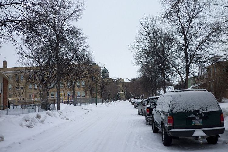 Salah satu sudut Kota Winnipeg, Kanada. Kota ini merupakan salah satu kota paling dingin di dunia.