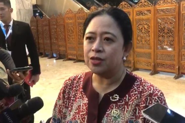 Ketua DPR RI Puan Maharani di Kompleks Parlemen, Senayan, Jakarta, Senin (20/11/2023). 