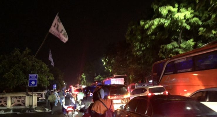 Kampanye Akbar Anies-Muhaimin, Kemacetan Terpantau Sejak 2 Kilometer Sebelum JIS