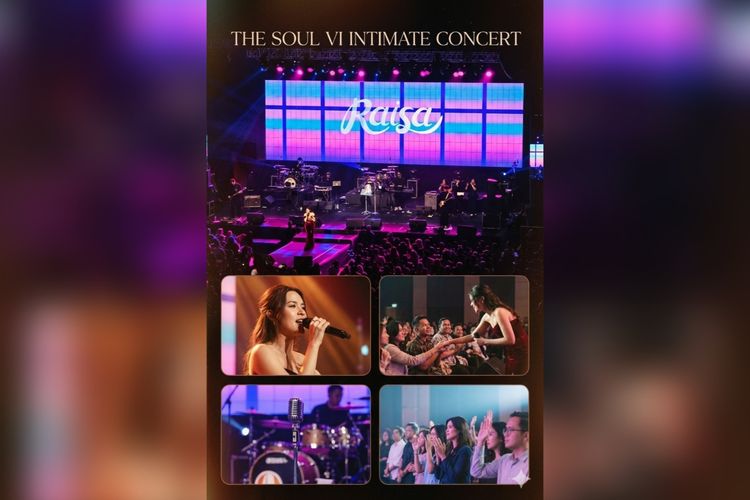 Hasil collage concert dump Raisa dibikin pakai Gemini AI di Samsung S25 Ultra.