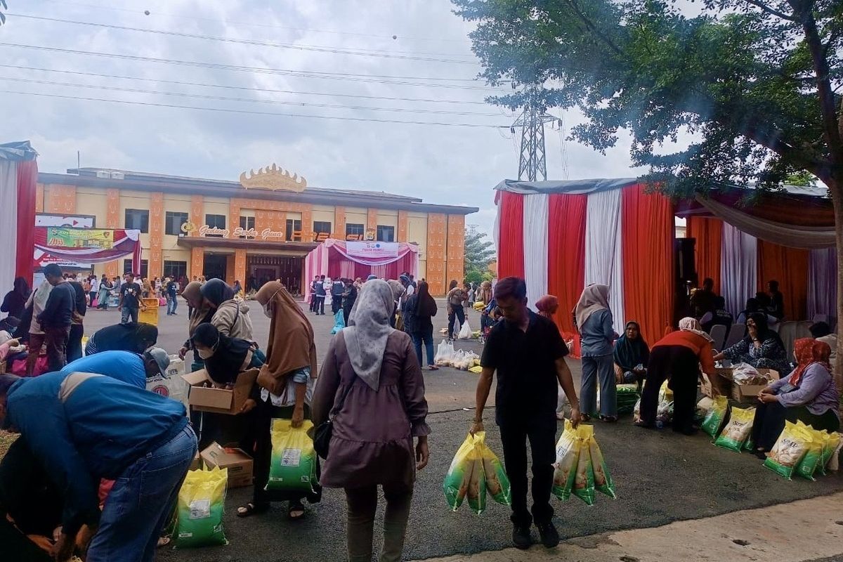 Harga Melonjak, Telur Ayam di Pasar Murah Lampung Ludes 2 Jam