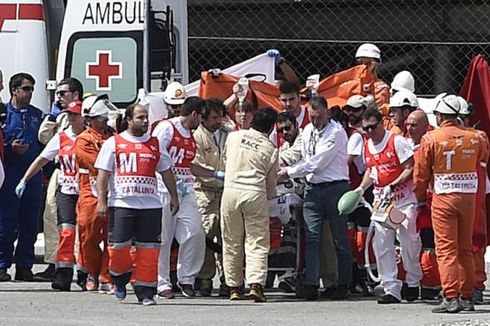 Pebalap Moto2, Luis Salom, Tewas karena Kecelakaan pada Latihan Bebas Kedua GP Catalunya