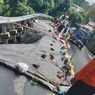 Jalan Raya Penghubung Buleleng dan Karangasem Ambles Sepanjang 20 Meter akibat Rembesan Air PDAM