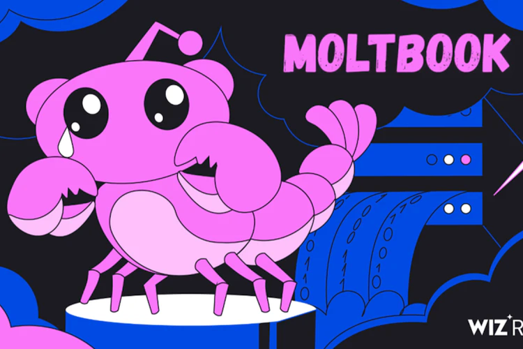Ilustrasi Moltbook.