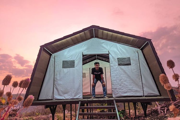 Unit glamping di Watu Mabur Camp