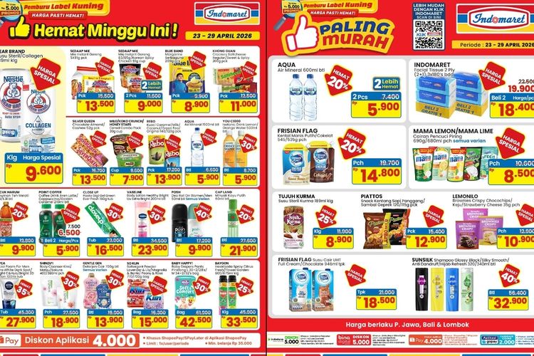 Promo Indomaret Hari Ini 28 April 2026, Ada Diskon 30 Persen untuk Kebutuhan Dapur