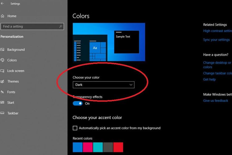 Tampilan Windows 10 Bisa Dibikin Jadi Gelap Begini Caranya