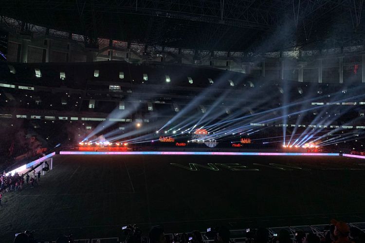 Laga Persija Jakarta versus Chonburi dalam duel bertajuk persahabatan di Jakarta International Stadium pada Minggu (24/7/2022) malam WIB.