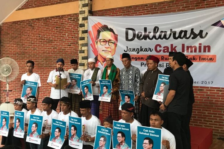 Deklarasi Jaringan Akar Rumput (Jangkar) Cak Imin Banten, di Serang, Banten, Senin (6/11/2017)