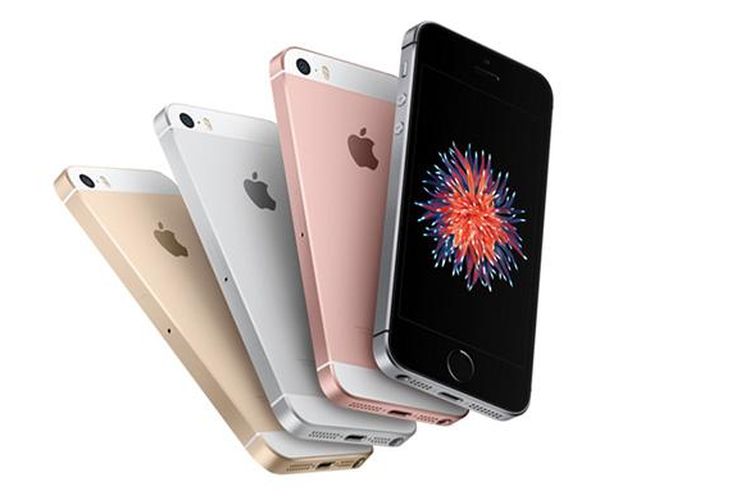 iPhone SE yang meluncur pada Senin (21/3/2016) tersedia dalam empat pilihan warna, yakni Silver, Gold, Space Gray, dan Rose Gold