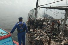 Kapal Bermuatan Cumi Terbakar di Karimata Kalbar, 12 Awak Selamatkan Diri Terjun ke Laut