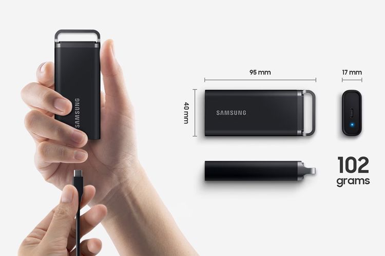Samsung 5 Evo didesain agar berbentuk kecil dan ringan. 