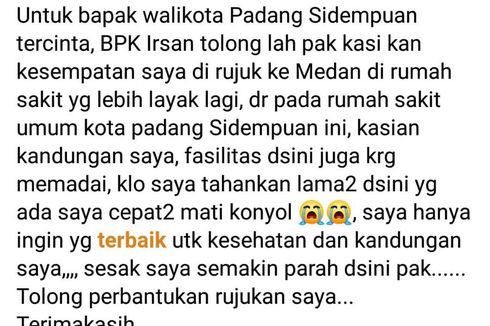 Penjelasan RSUD Padang Sidempuan soal Pasien PDP Hamil Keluhkan Fasilitas Melalui 