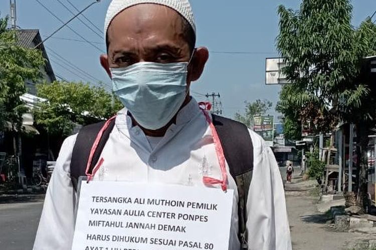 Saat Riko Mamura Putra tiba di Kabupaten Kendal, Jawa Tengah. Jumat (15/7/2022)