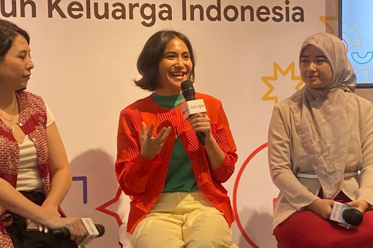 Psikolog Klinis Dewasa sekaligus Founder Amanasa, Marsha Tengker, M.Psi., Psikolog, dalam acara press briefing Google Indonesia bertajuk AKSIDigital: Ruang Tumbuh Keluarga Indonesia di Jakarta, Kamis (4/6/2026).